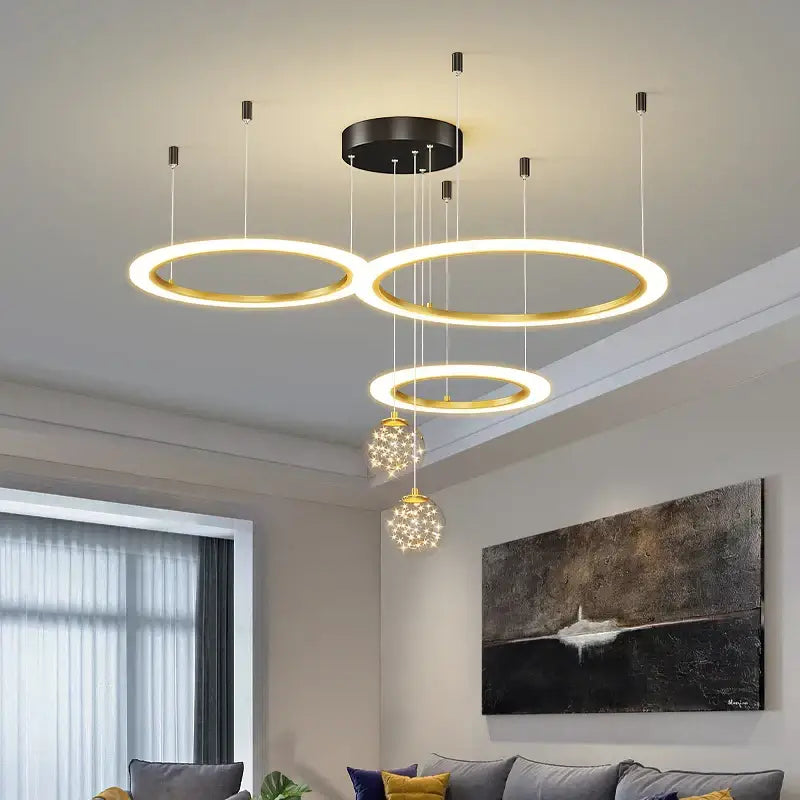 Crystal Ring Pendant Chandelier