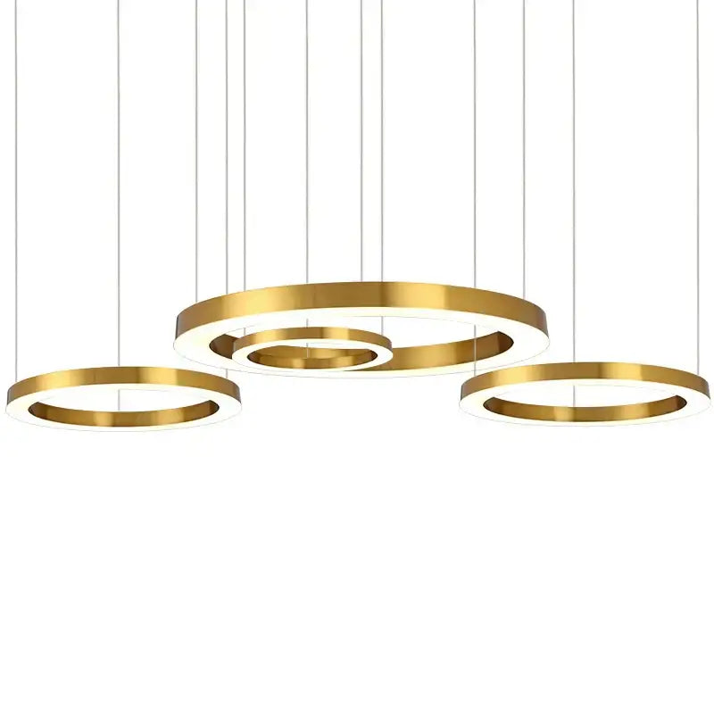 Gold Circular Pendant Light
