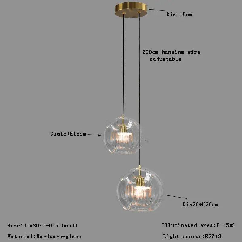 Glass Ball Dining Pendant
