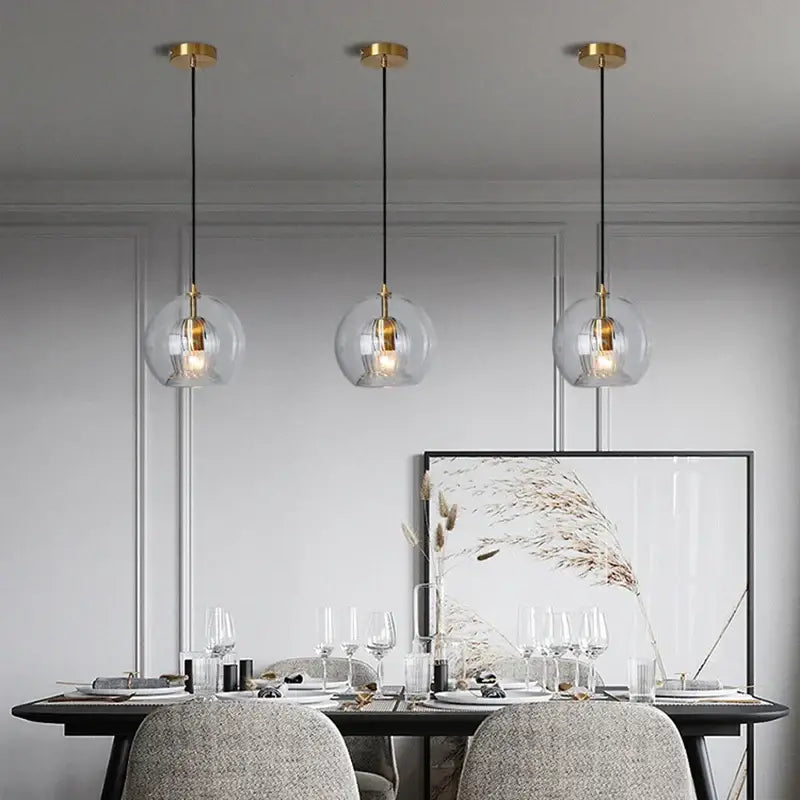 Glass Ball Dining Pendant