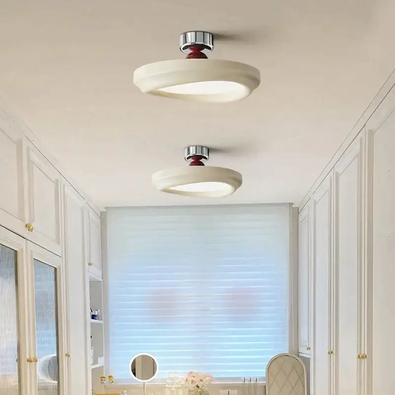 Cream LED Ceiling Light with Tricolor Option