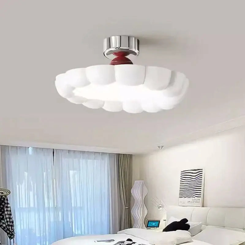 Cream LED Ceiling Light with Tricolor Option