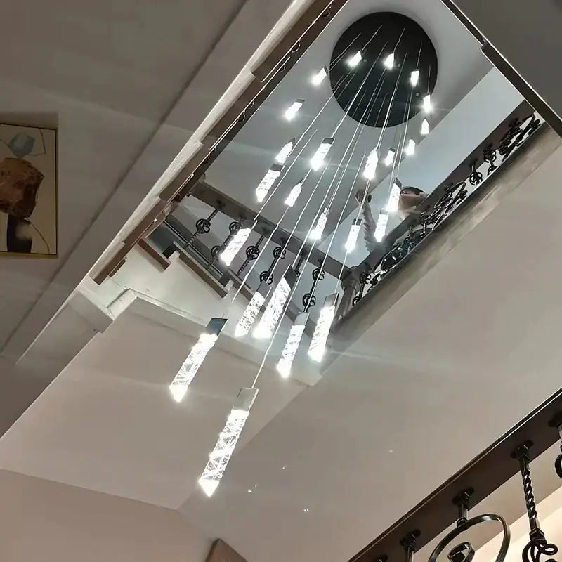 Crystal Chrome LED Chandelier
