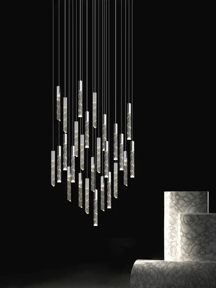 Crystal Chrome LED Chandelier