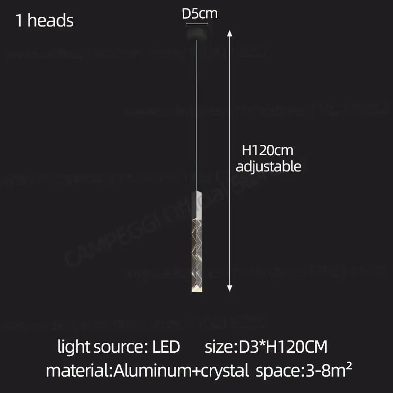 Crystal Chrome LED Chandelier