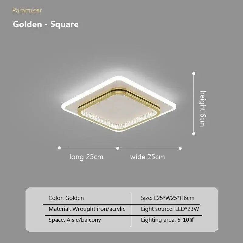 Crystal LED Ceiling Light For Entrance Areas