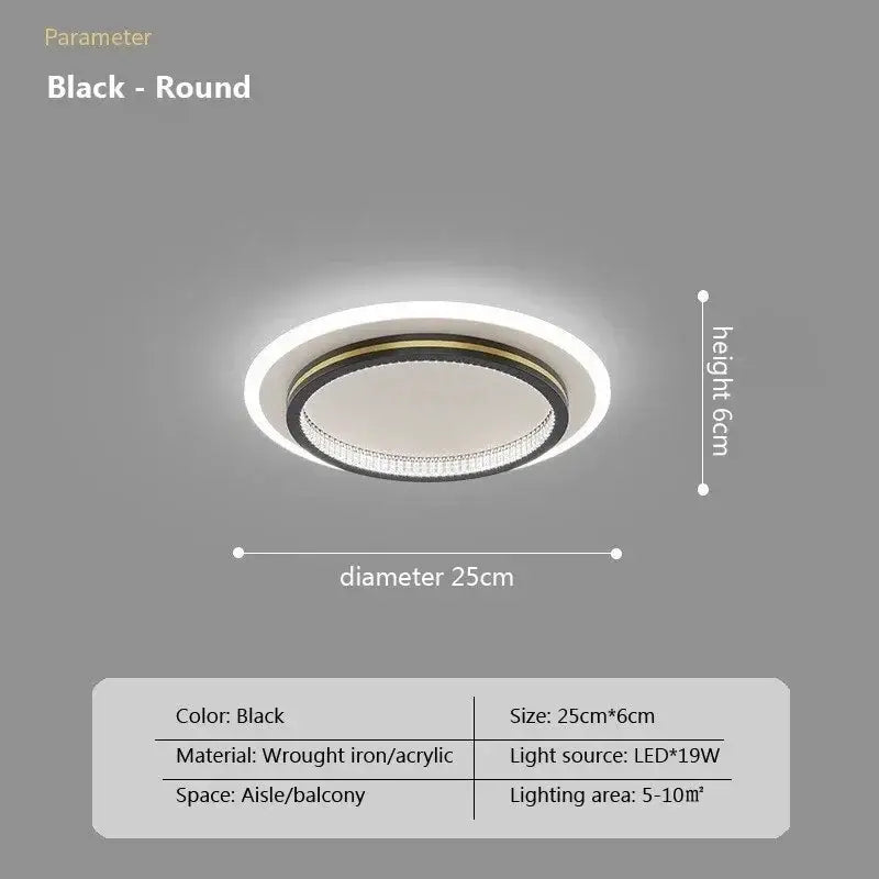 Crystal LED Ceiling Light For Entrance Areas