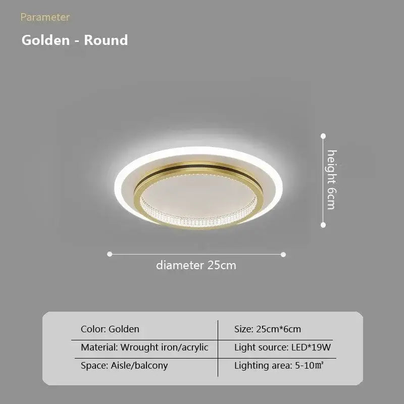 Crystal LED Ceiling Light For Entrance Areas