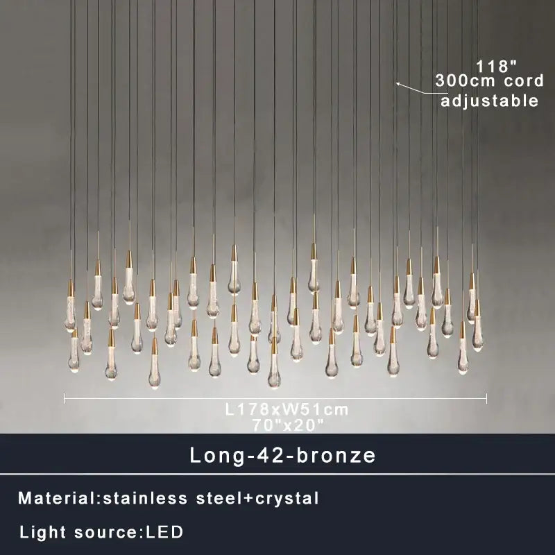 Crystal Waterdrop Chandelier