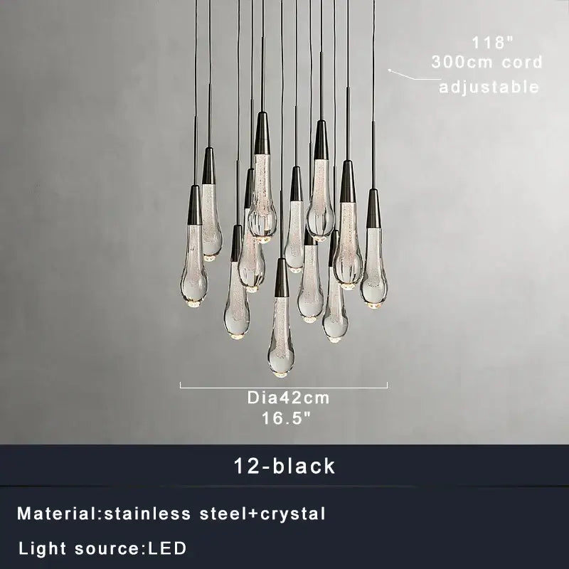 Crystal Waterdrop Chandelier