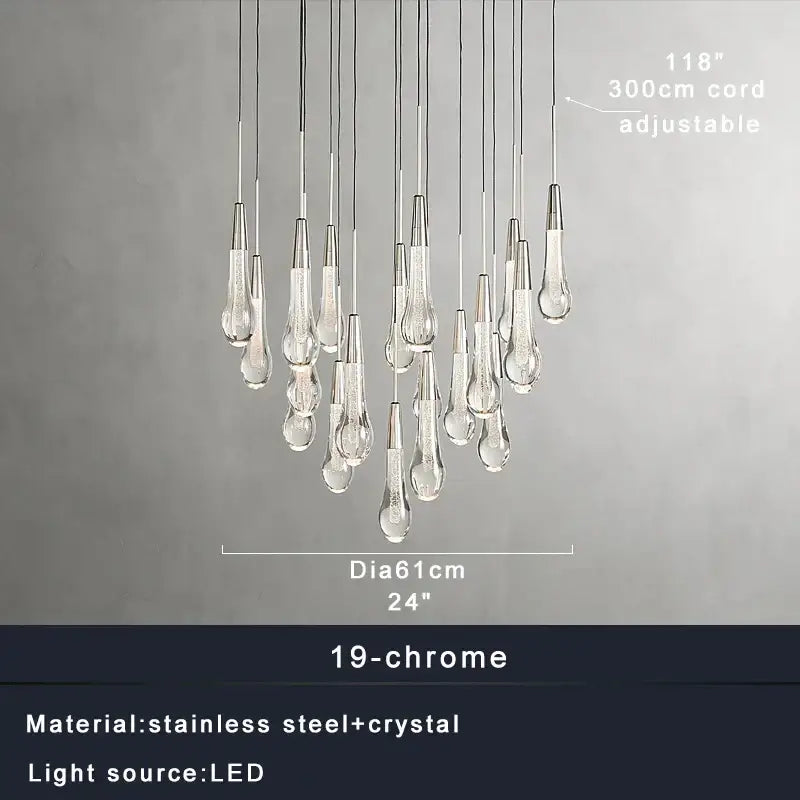 Crystal Waterdrop Chandelier