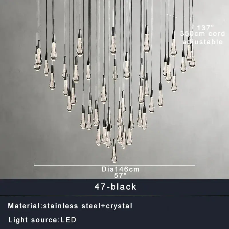 Crystal Waterdrop Chandelier