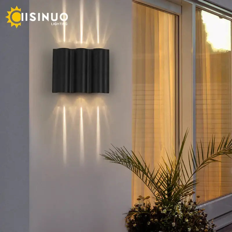 Black Outdoor Sconce Light