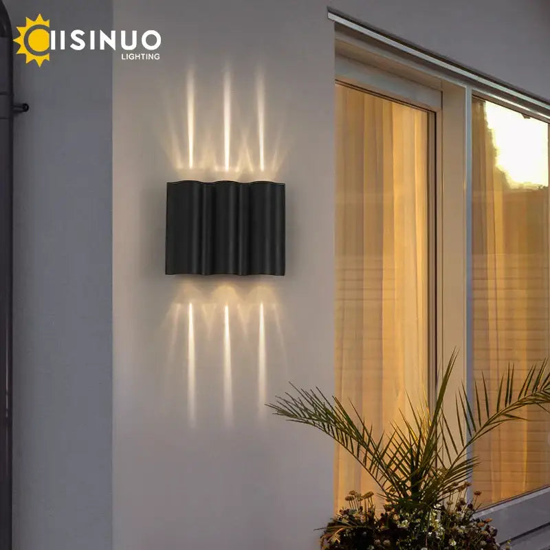 Black Outdoor Sconce Light