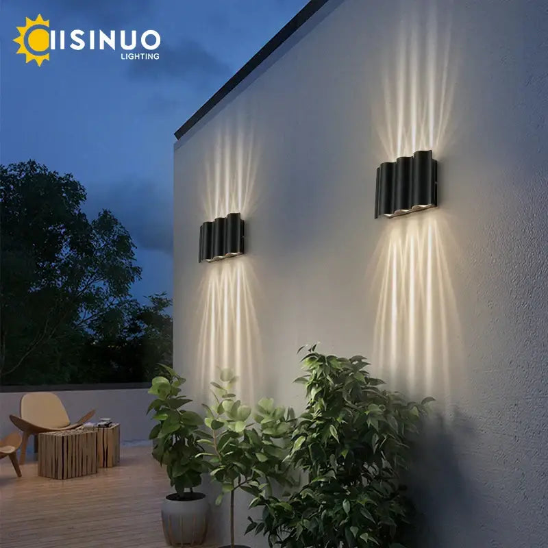 Black Outdoor Sconce Light