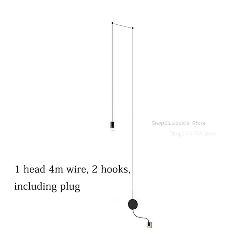 Black Rope Pendant Lamp