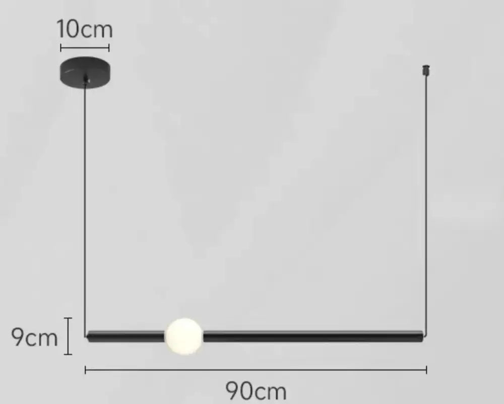 Glass Rod Pendant Light