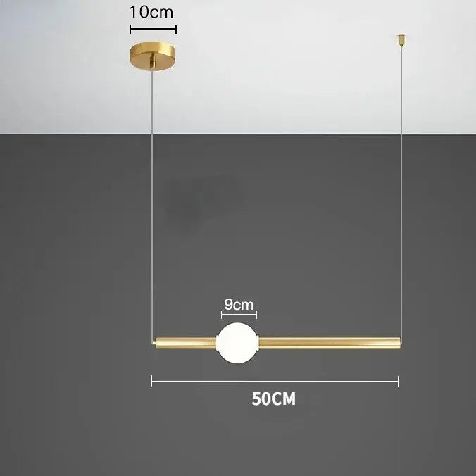 Glass Rod Pendant Light