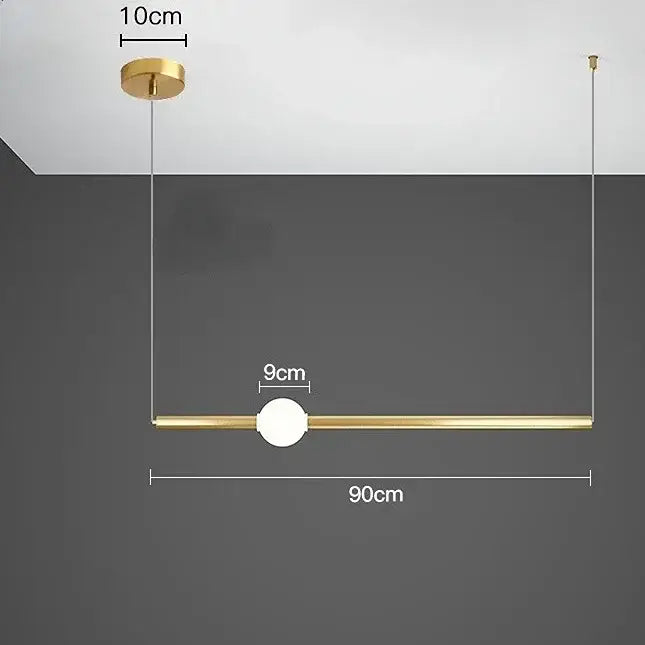 Glass Rod Pendant Light