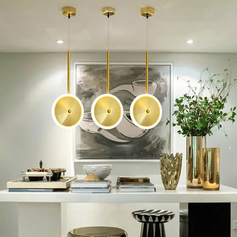 Gold Kitchen LED Pendant