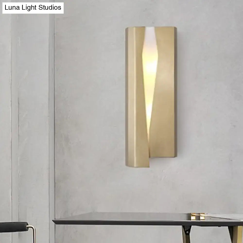 Gold Rectangle Wall Sconce