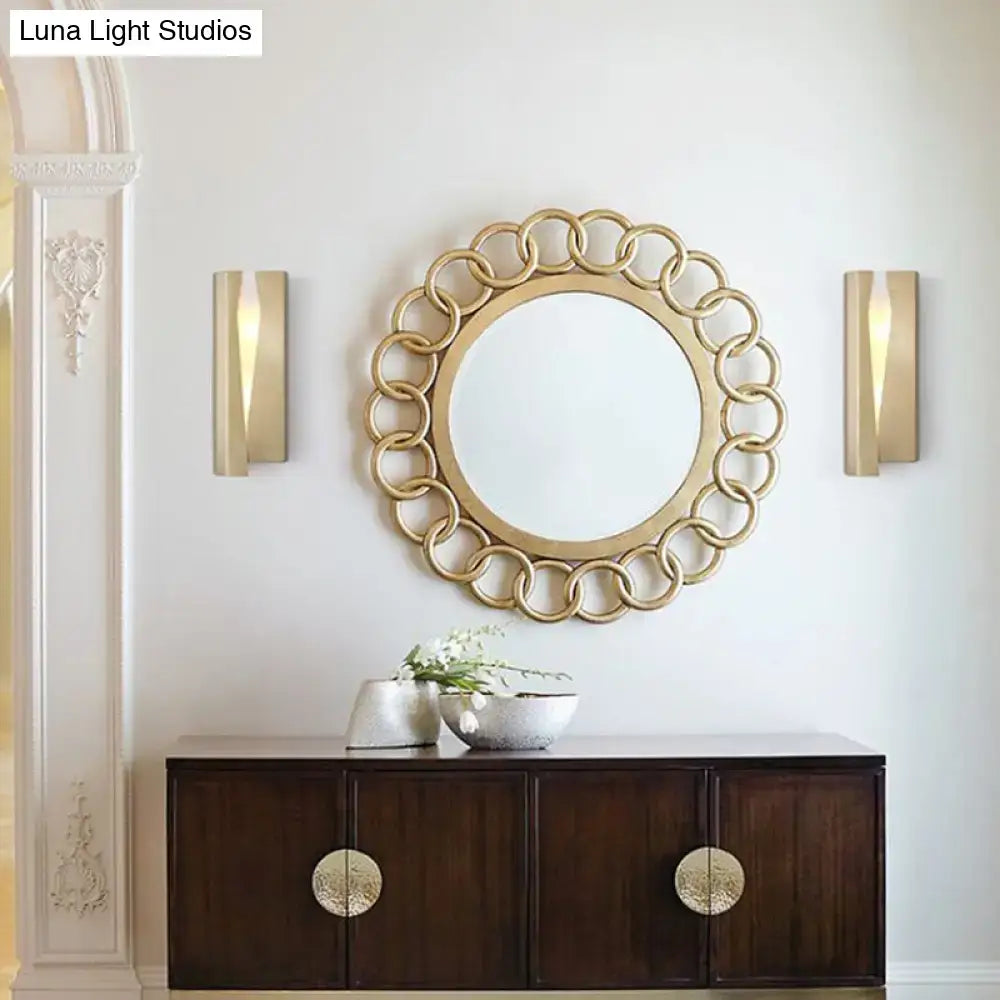 Gold Rectangle Wall Sconce