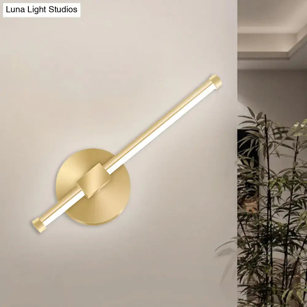 Gold Tube Wall Sconce
