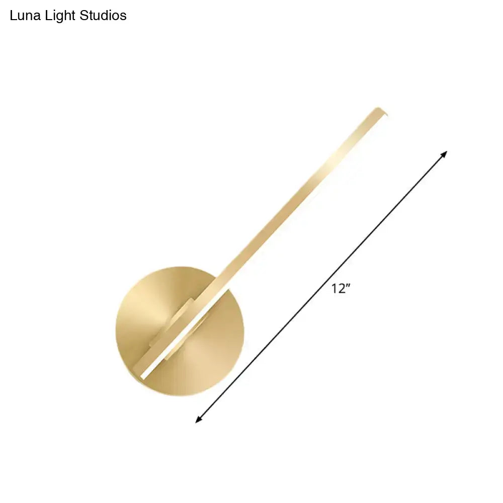 Gold Tube Wall Sconce