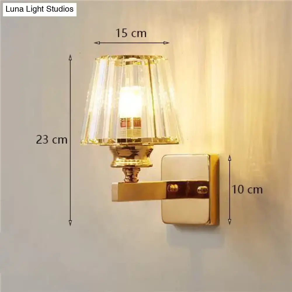 Gold Crystal Wall Lamp