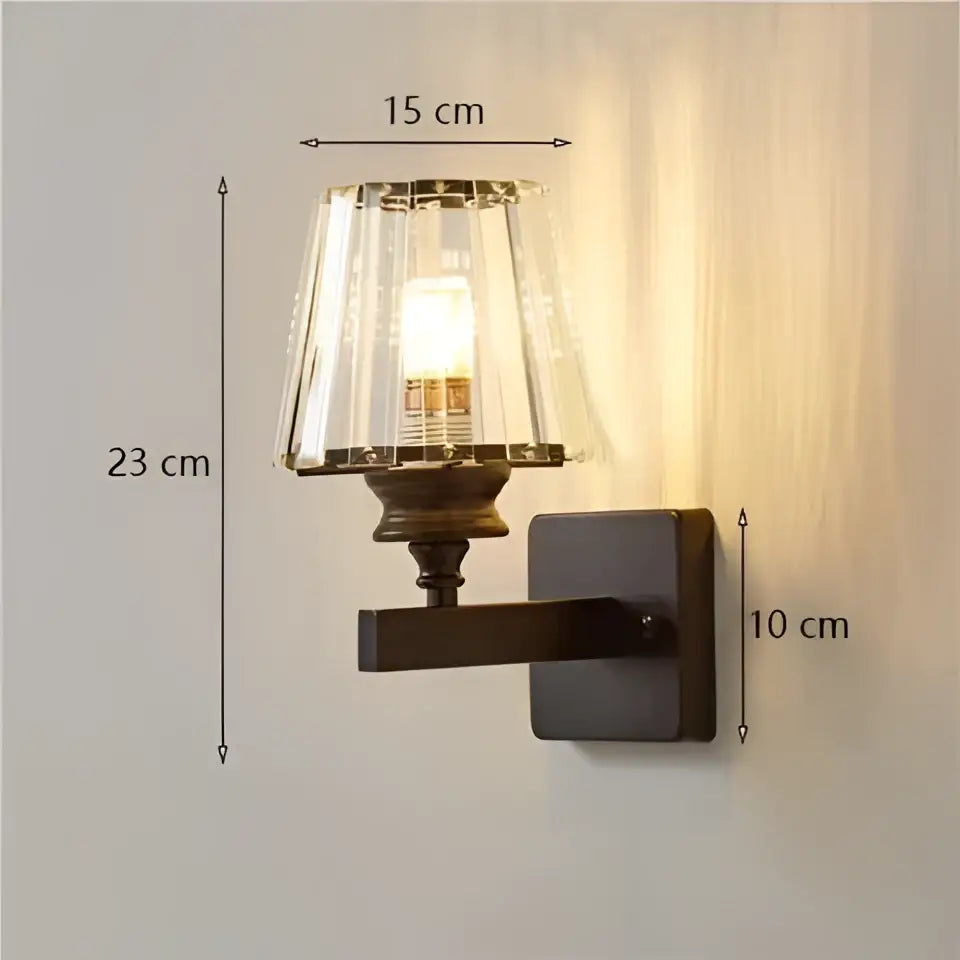 Gold Crystal Wall Lamp