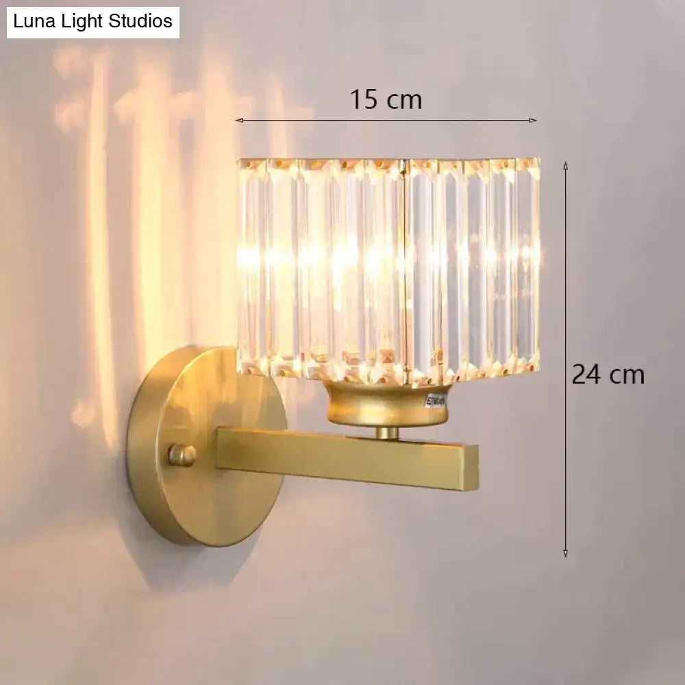 Gold Crystal Wall Lamp