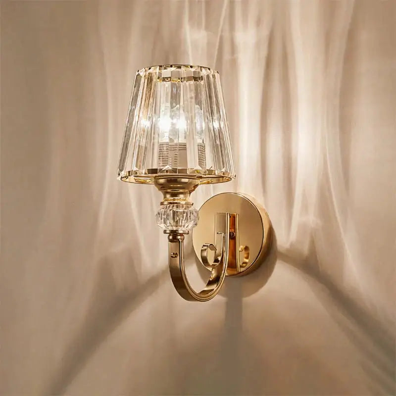 Gold Crystal Wall Lamp