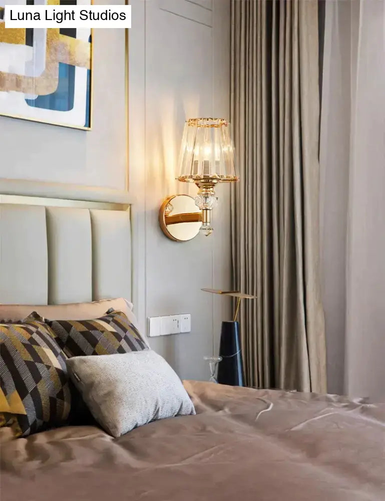 Gold Crystal Wall Lamp