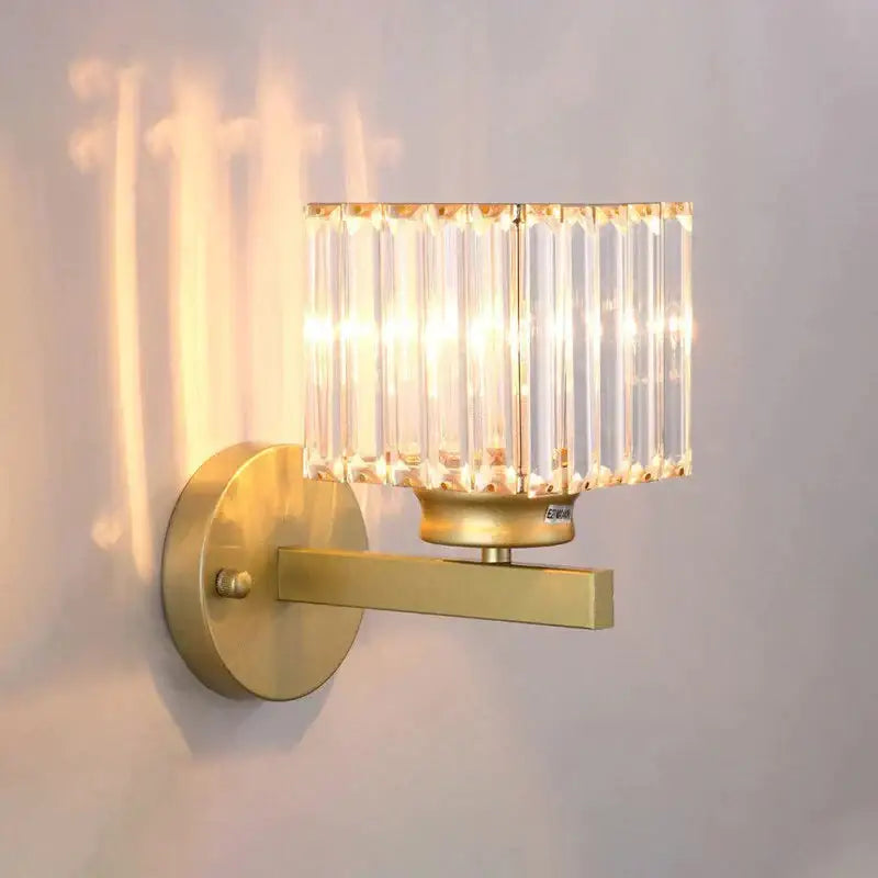 Gold Crystal Wall Lamp