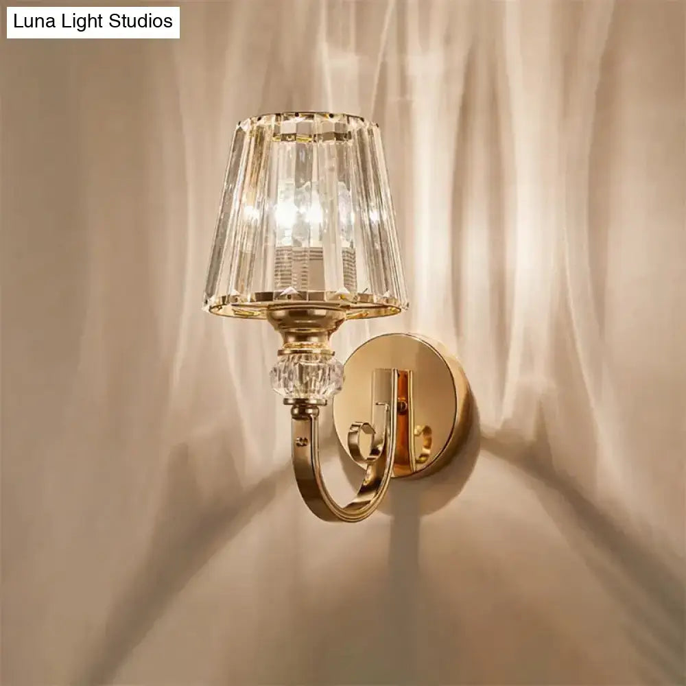 Gold Crystal Wall Lamp