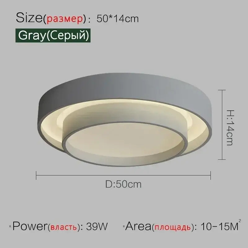 White Black Ceiling Light