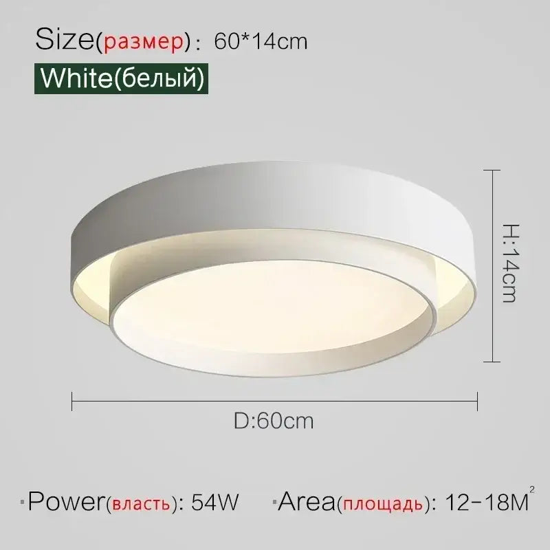 White Black Ceiling Light