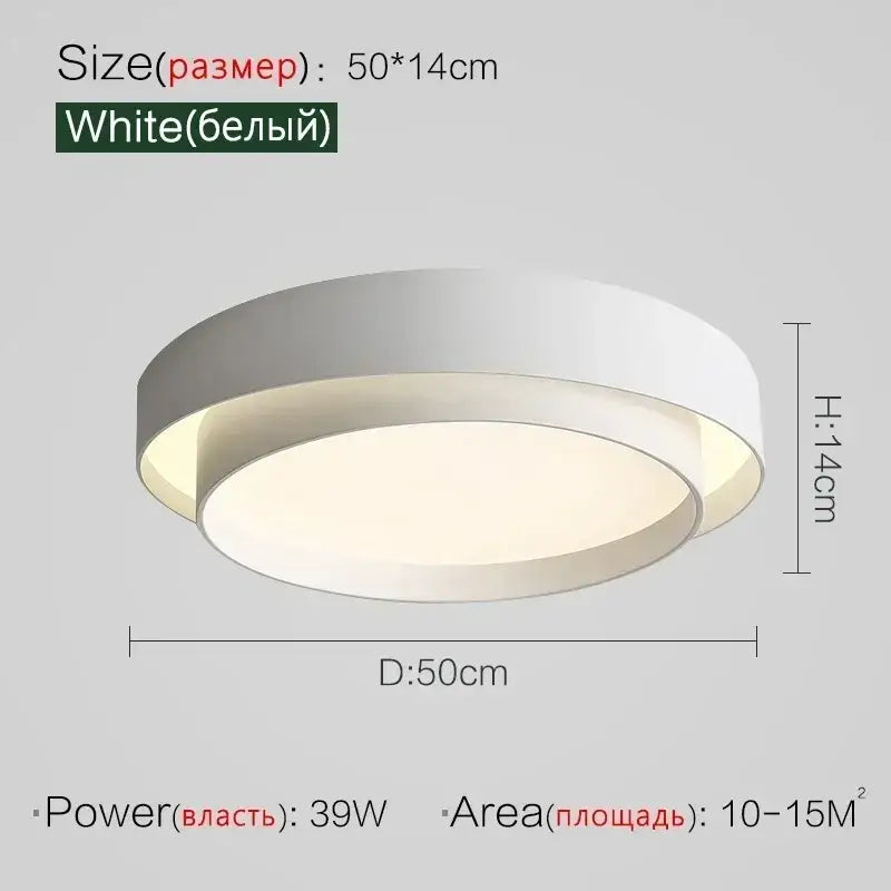 White Black Ceiling Light