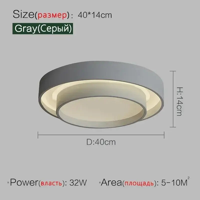 White Black Ceiling Light