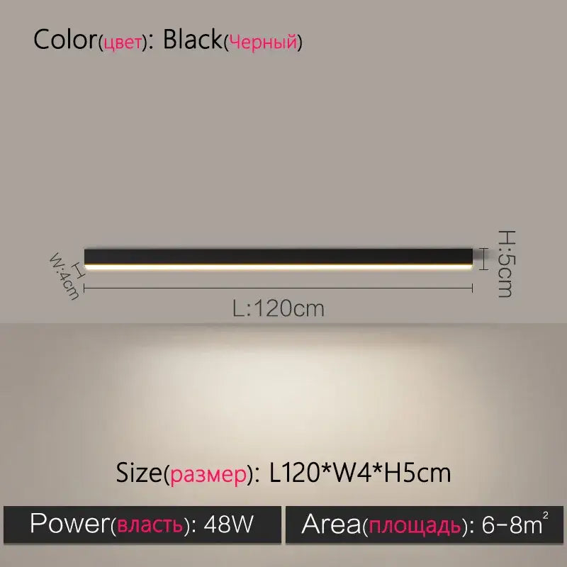 White Linear LED Lamp