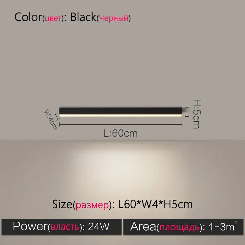 White Linear LED Lamp