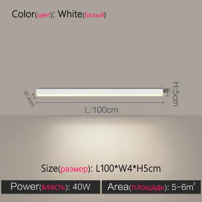 White Linear LED Lamp