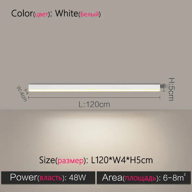 White Linear LED Lamp