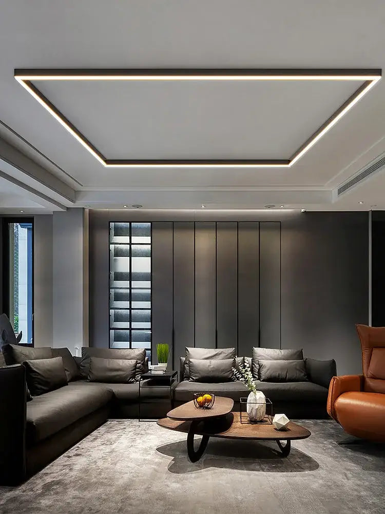 Golden Linear Ceiling Light