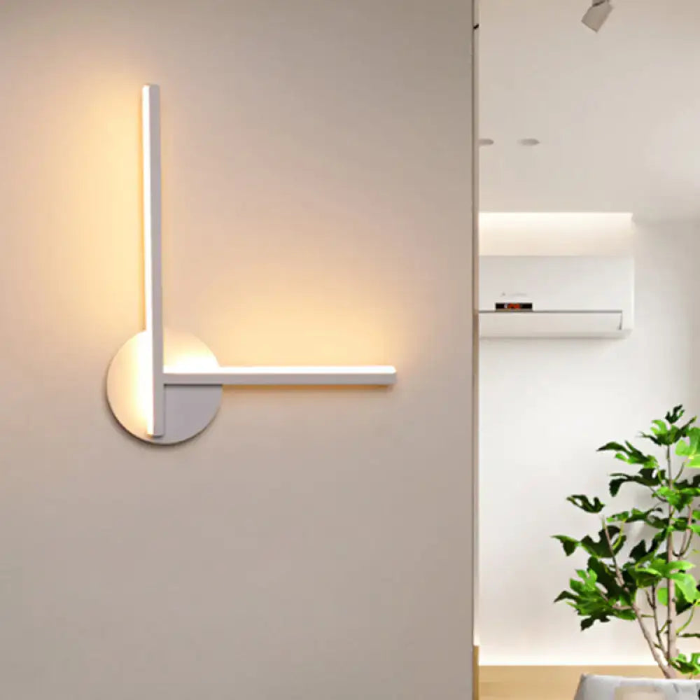 Black Linear Wall Light Acrylic Dual-Temp
