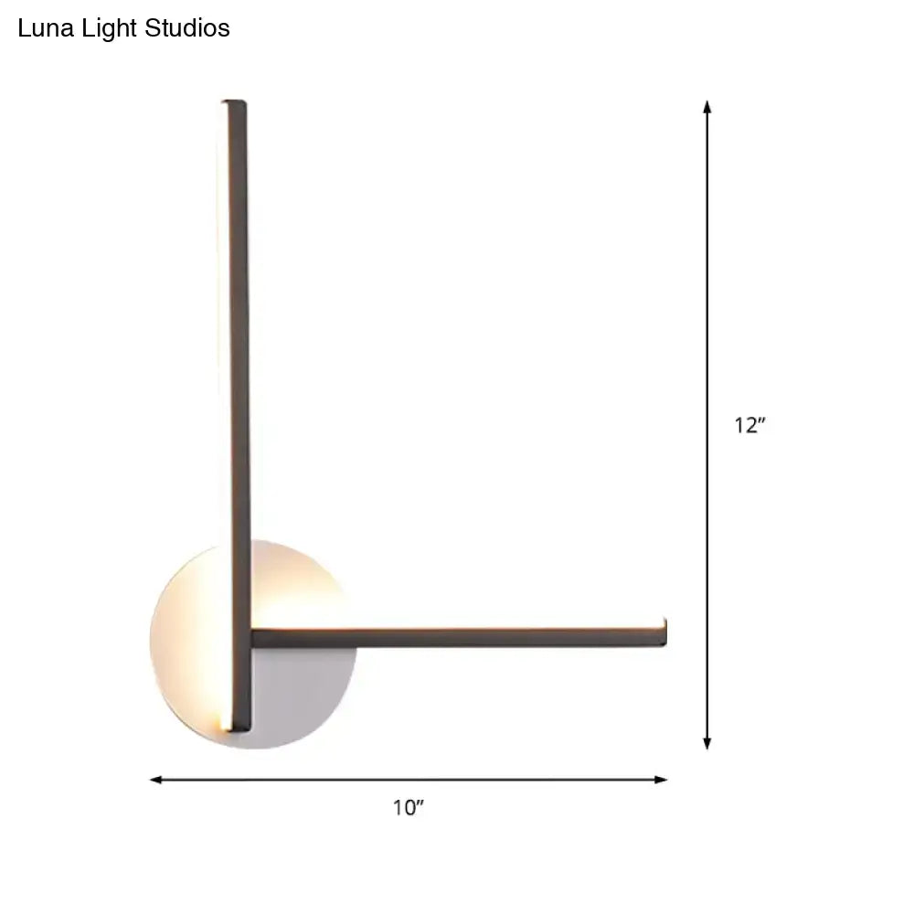 Black Linear Wall Light Acrylic Dual-Temp
