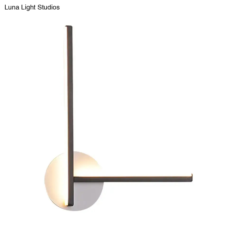 Black Linear Wall Light Acrylic Dual-Temp
