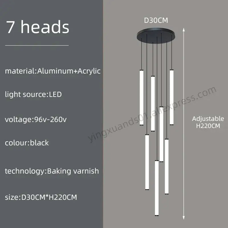 Black Loft Chandelier