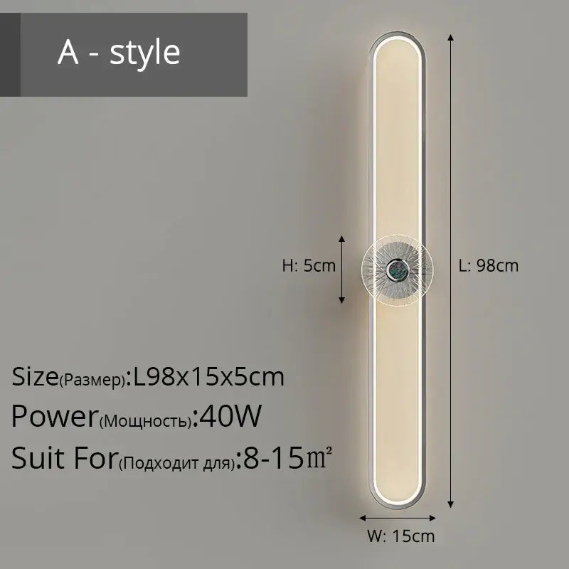 Silver LED Wall Light