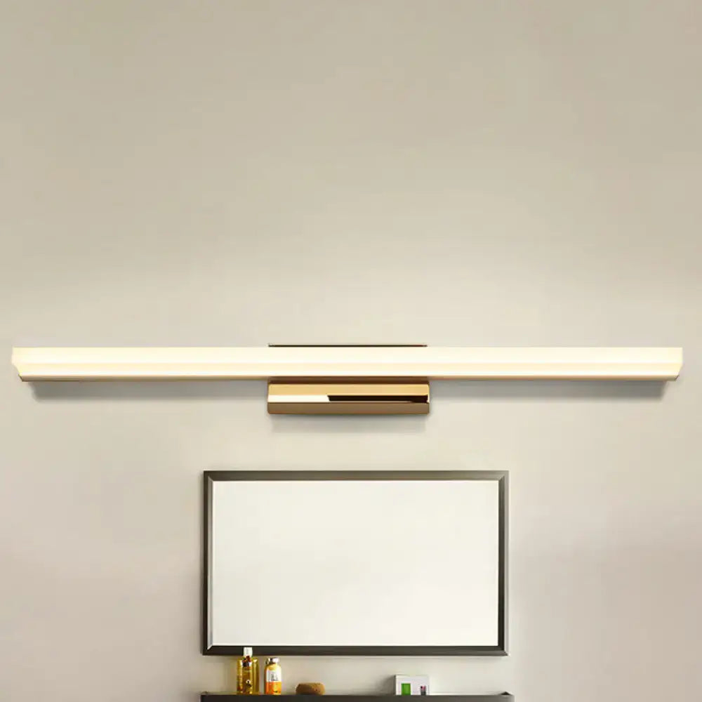 Silver LED Vanity Sconce